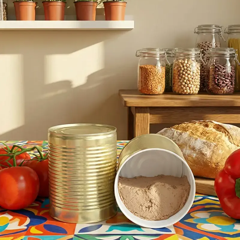 Plechovka na zavařování 99/119 "1000g" (800ml) Bílá/Zlato